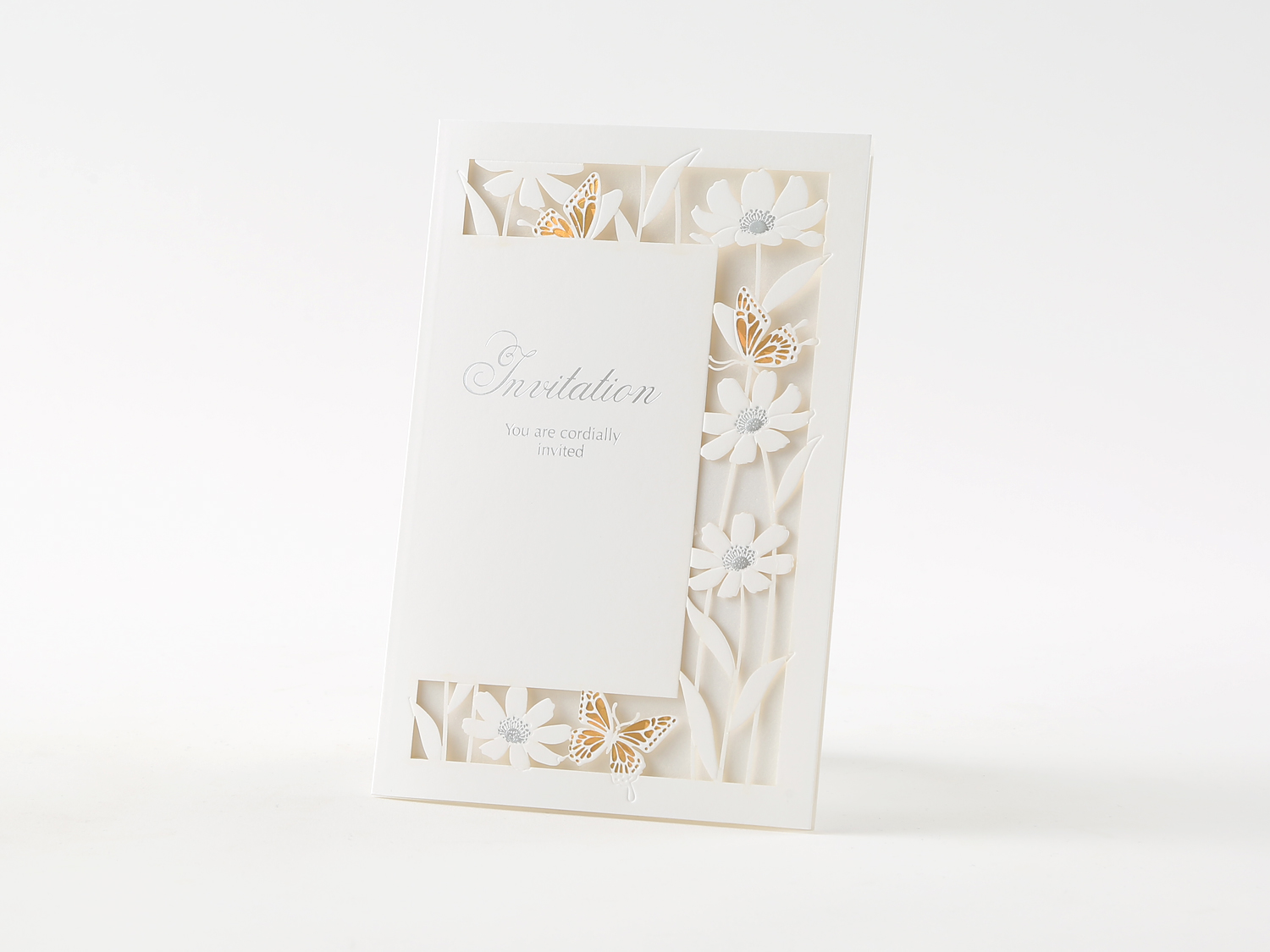 50％OFFセール　結婚式招待状CL-8012 LEBLANC/白紙/10部セット