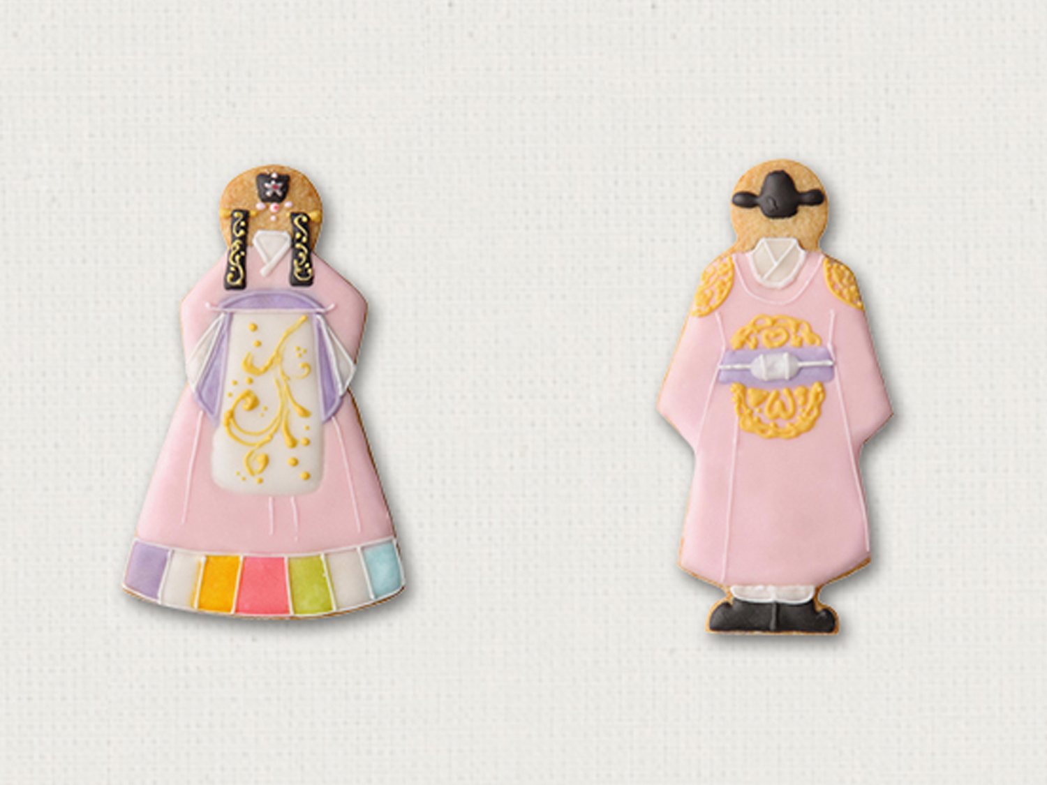 haruのクッキー/韓服/古典パステル/1セット20個入り