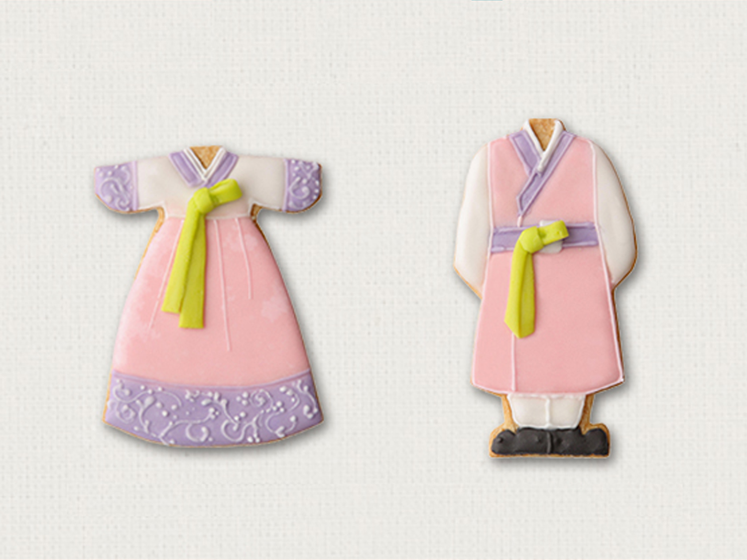 haruのクッキー/韓服/ピンク色チョゴリ/1セット20個入り