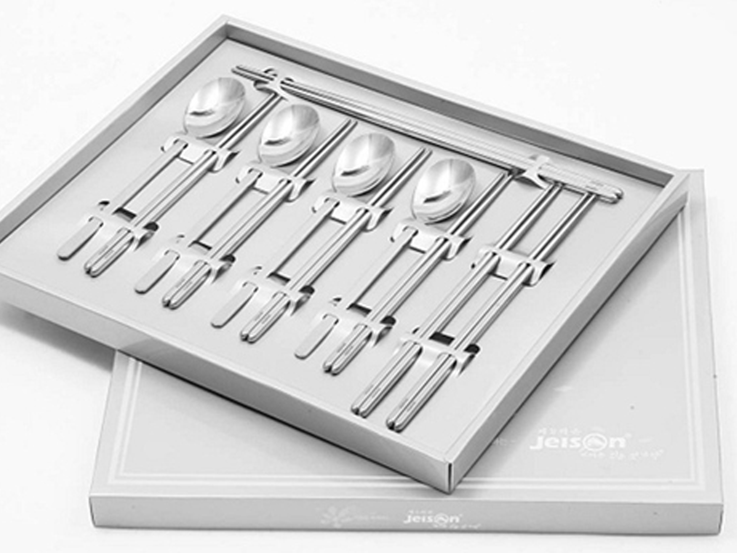50％OFFセール　韓国箸/Jeison韓国ステンレス真空箸/ファミリーセット/韓国箸